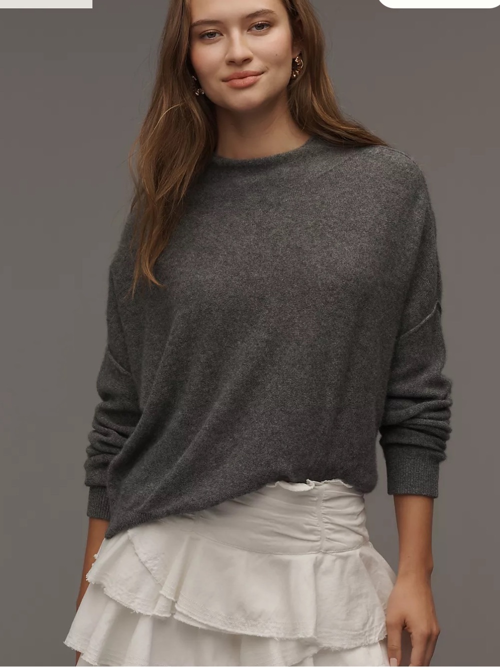 NWT Pilcro Alani 100% Cashmere Mock Neck Sweater